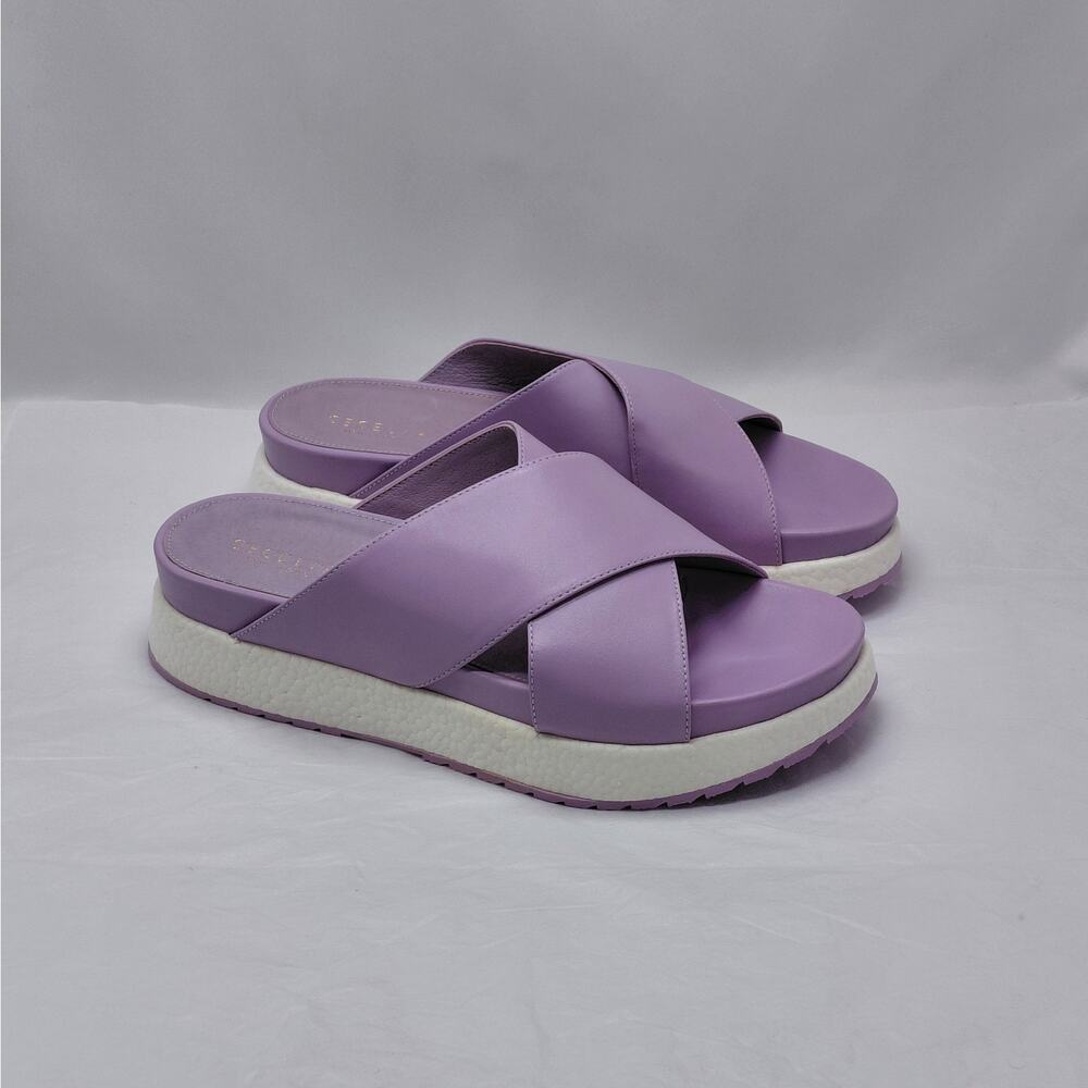 Cecelia New York Womens Slide Sandals Sz 10 Purple Platform Summer Chic Vacation - Picture 12 of 12